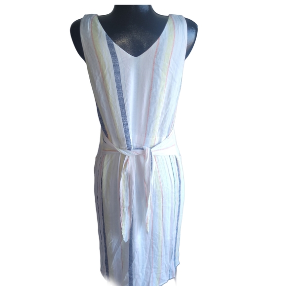 Tribal Jeans Striped Sleeveless Dress M - Picture 7 of 8